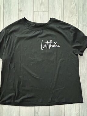 Let Them Black Graphic Tee